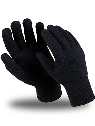 Мужские перчатки полушерсть / Люкс (одинарные)