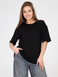 Женская футболка из вискозы М-935 / Черный
