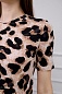 Костюм женский (футболка и брюки) из вискозы / Леопард