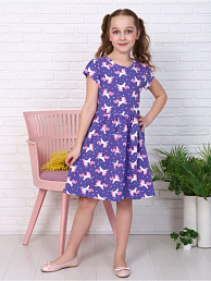 Детское платье "Пурпур" короткий рукав